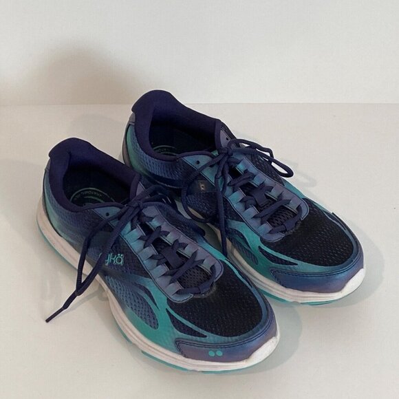 Ryka Devotion Plus 2 Sneakers Womens Size 8 M Low Top Blue Running Walking Shoes - Picture 1 of 14